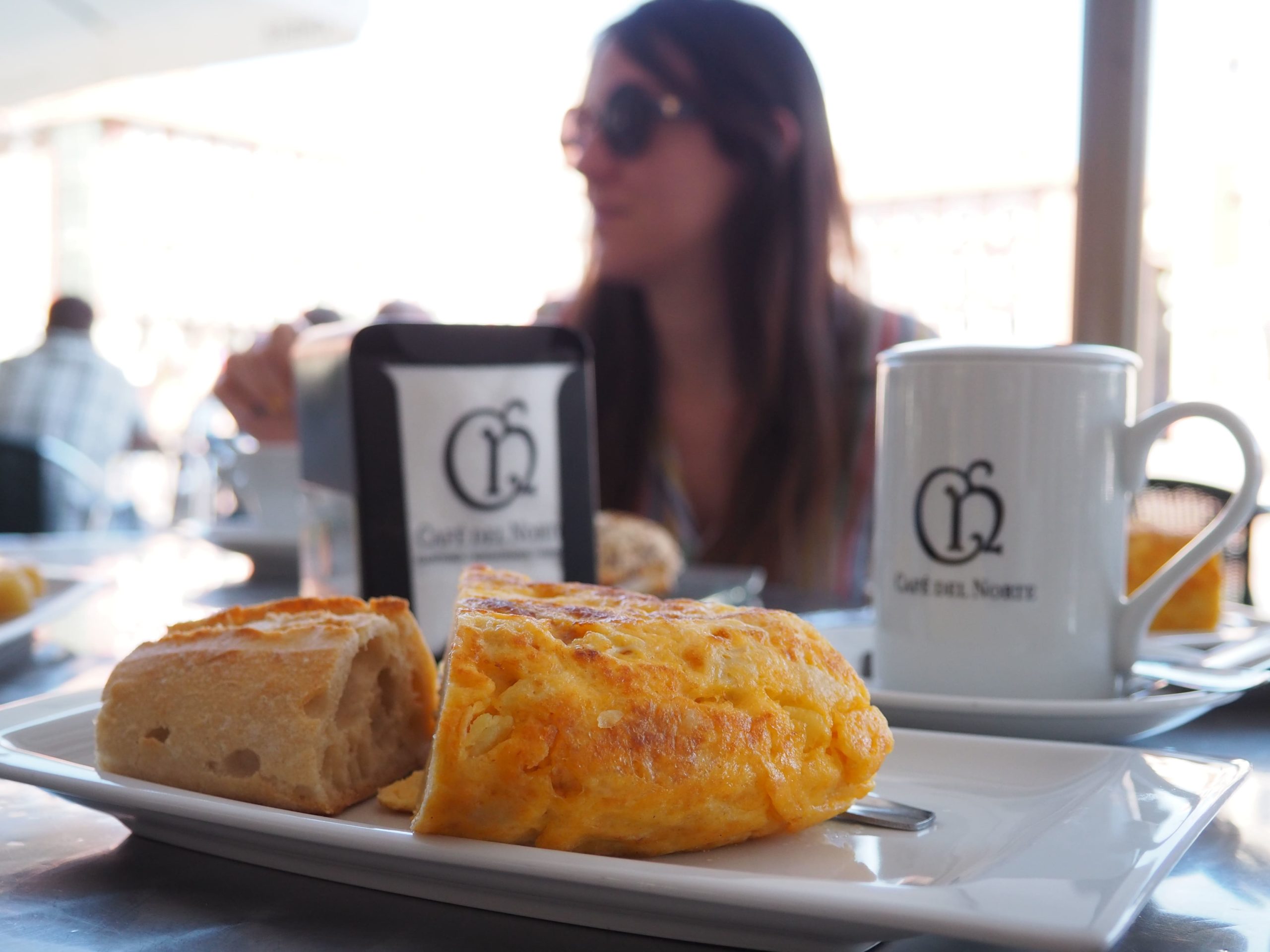 Tortilla de patata en cafetería en el centro de Valladolid de Café del Norte